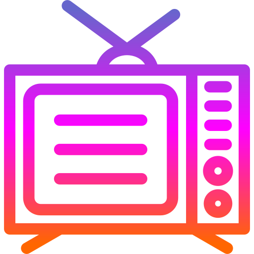 Телевидение Generic Gradient иконка