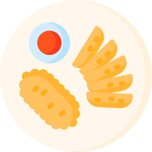 Рыба и чипсы Special Flat иконка
