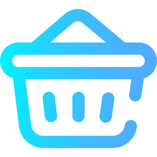 cesta de la compra Super Basic Omission Gradient icono