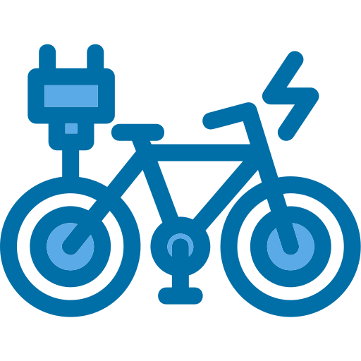 bicicleta electrica Generic Blue icono