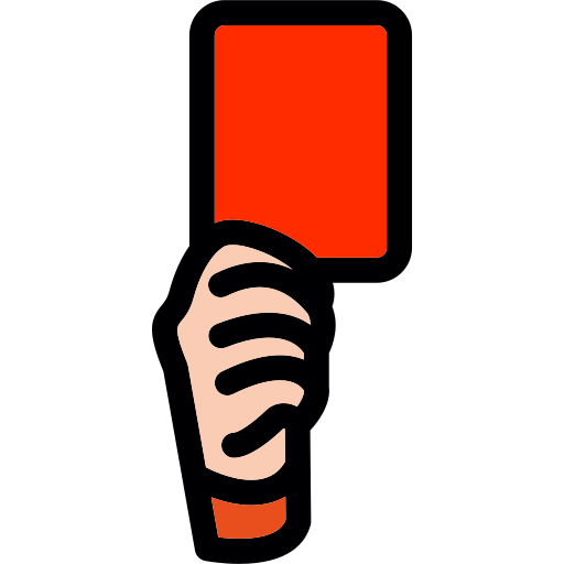 Красная карточка Generic Outline Color иконка