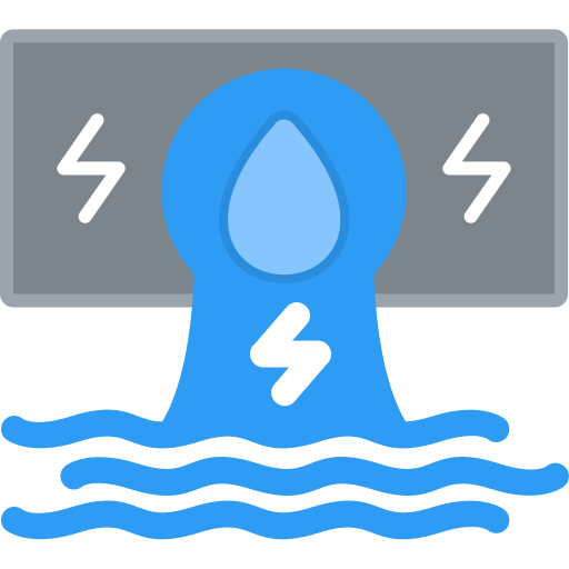 hidroelectricidad Generic Flat icono