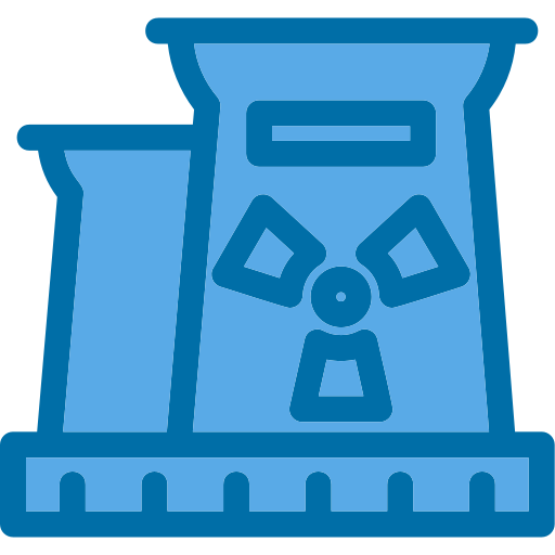 elektrownia jądrowa Generic Blue ikona