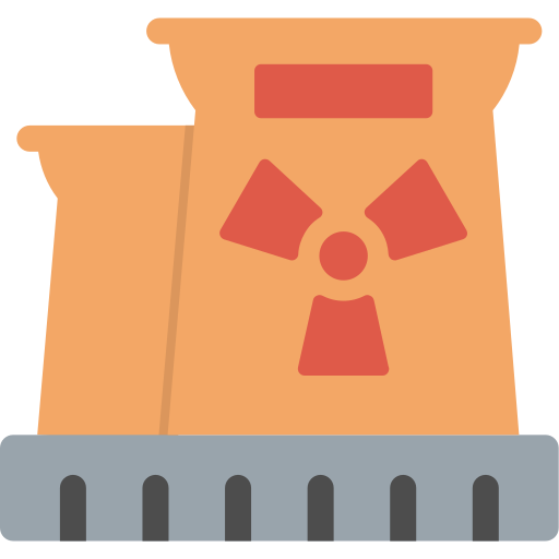 planta nuclear Generic Flat icono