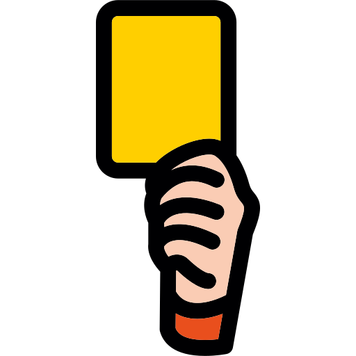 Żółta karta Generic Outline Color ikona