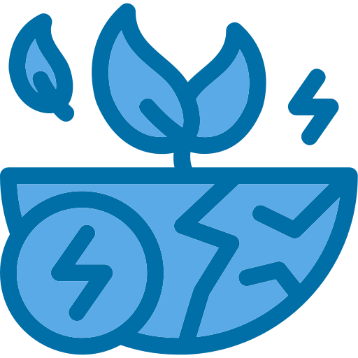 energía sostenible Generic Blue icono