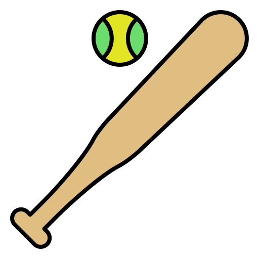 baseball Generic Outline Color ikona