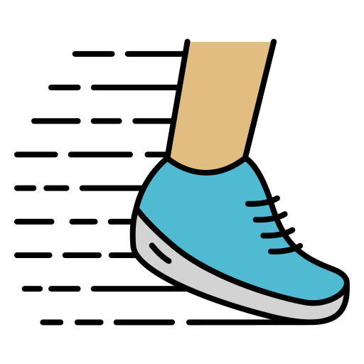 Sport shoe Generic Outline Color icon