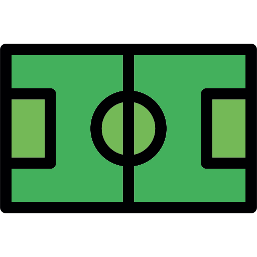 campo da calcio Generic Outline Color icona