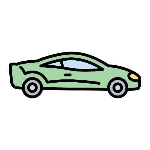 coche deportivo Generic Outline Color icono