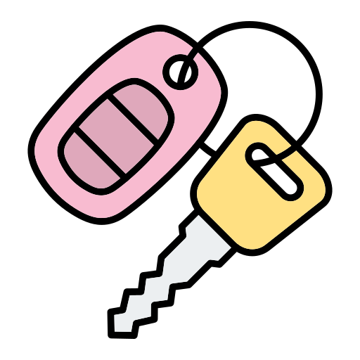 kluczyk samochodowy Generic Outline Color ikona