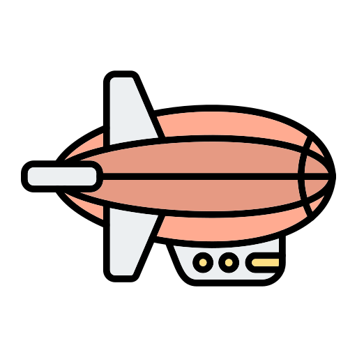 Airship Generic Outline Color icon