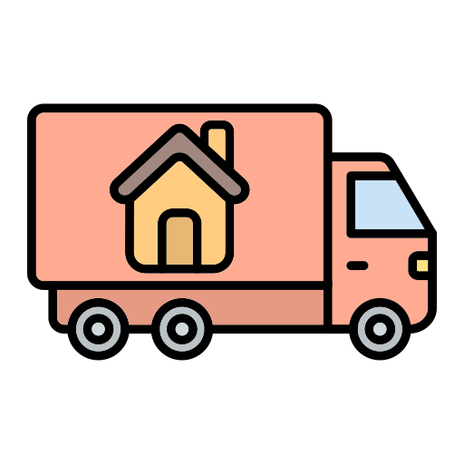 camion de déménagement Generic Outline Color Icône