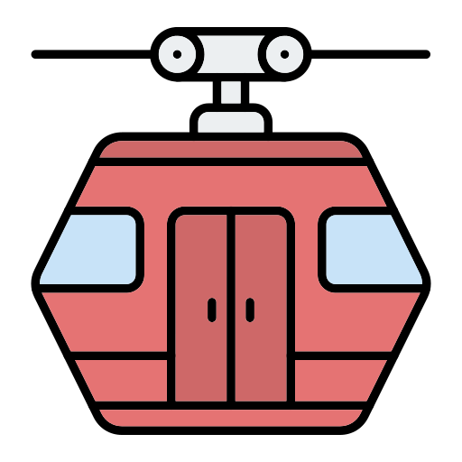 Cable car Generic Outline Color icon