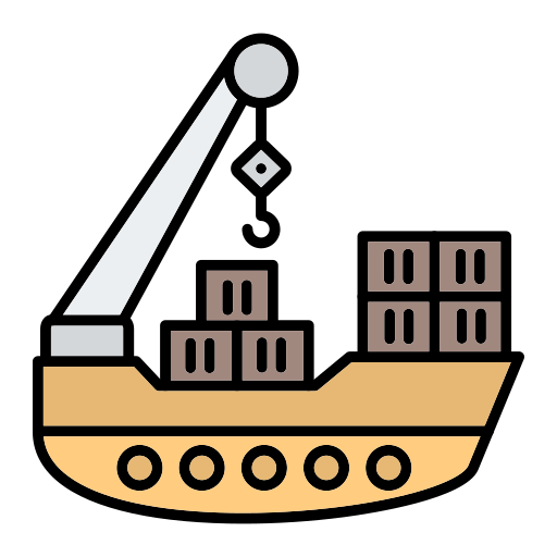 Cargo ship Generic Outline Color icon