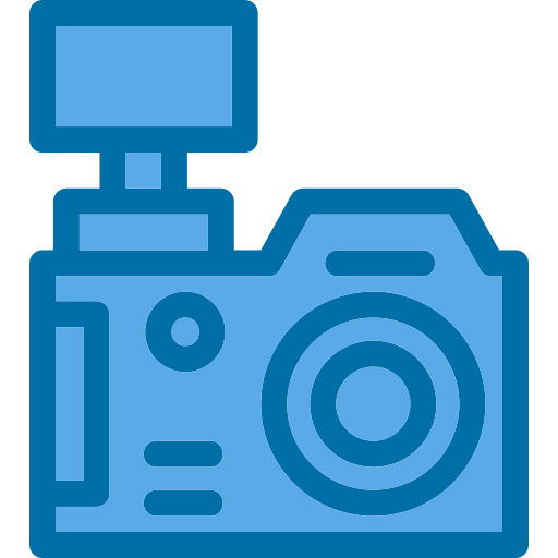 appareil photo reflex numérique Generic Blue Icône