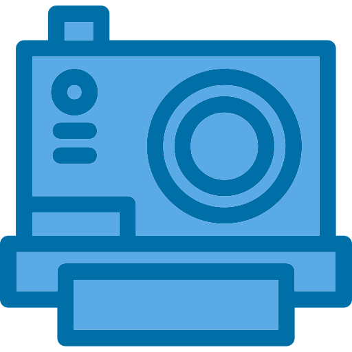 Instant camera Generic Blue icon