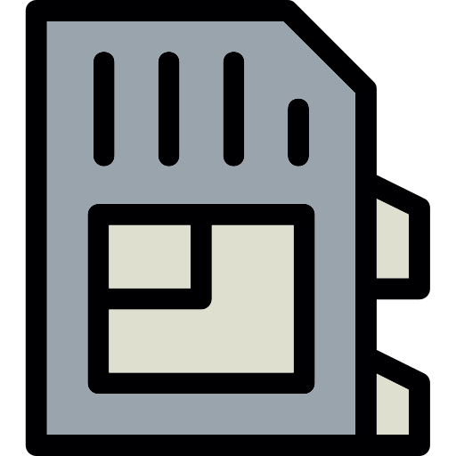 Sd card Generic Outline Color icon