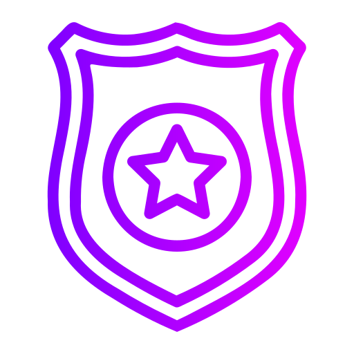 politie badge Generic Gradient icoon