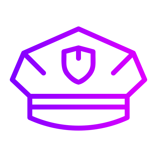 Police cap Generic Gradient icon