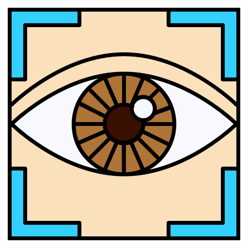 escáner ocular Generic Outline Color icono