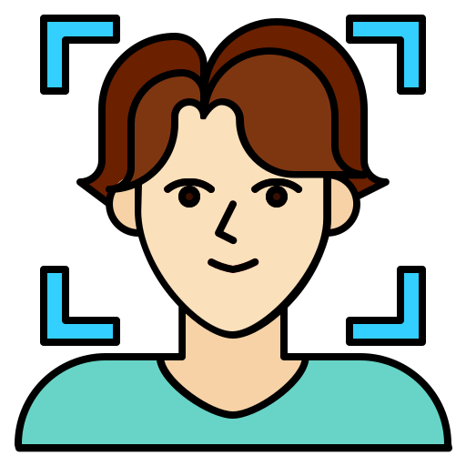 gesichtserkennung Generic Outline Color icon