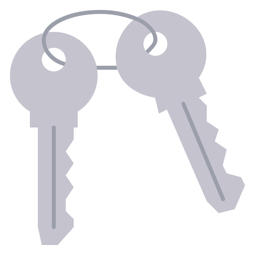 Ключ от дома Generic Flat иконка
