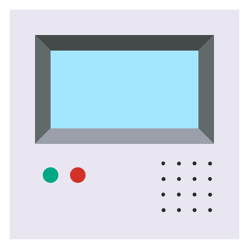 video puerta teléfono Generic Flat icono