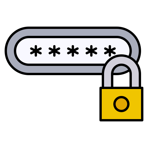 Password code Generic Outline Color icon