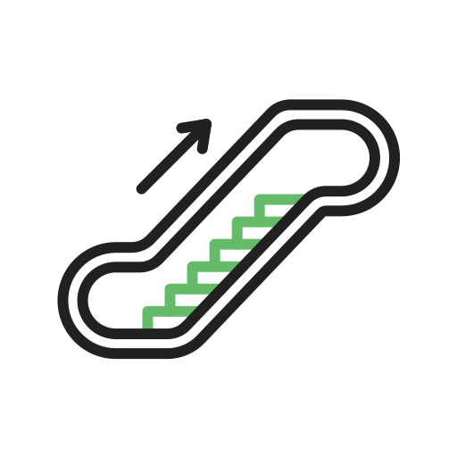 rolltreppe Generic Outline Color icon