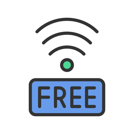 wifi gratuit Generic Outline Color Icône