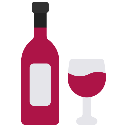 Wine Juicy Fish Flat icon