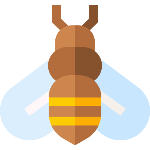 abeille Basic Straight Flat Icône