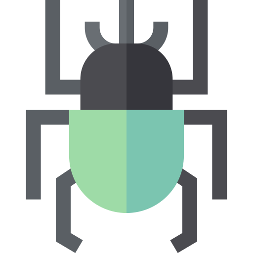 escaravelho Basic Straight Flat Ícone