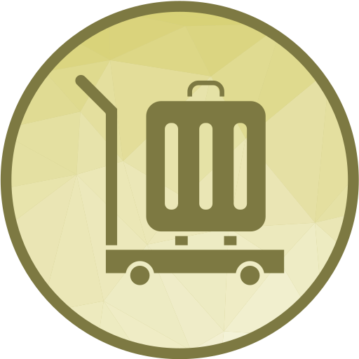 Luggage cart Generic Outline Color icon