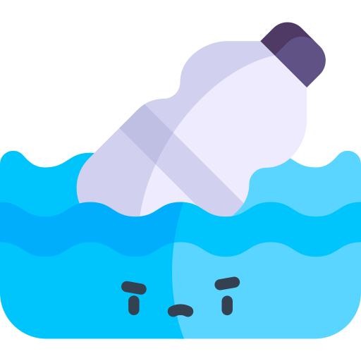 Пластиковая бутылка Kawaii Flat иконка