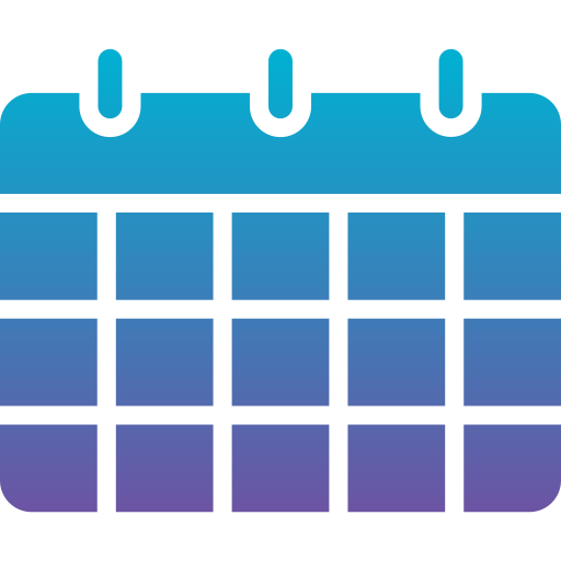 calendrier Generic Flat Gradient Icône