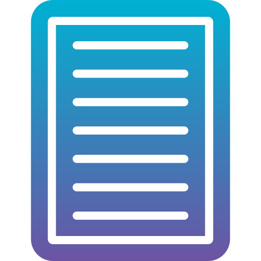 File Generic Flat Gradient icon