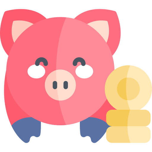 Savings Kawaii Flat icon