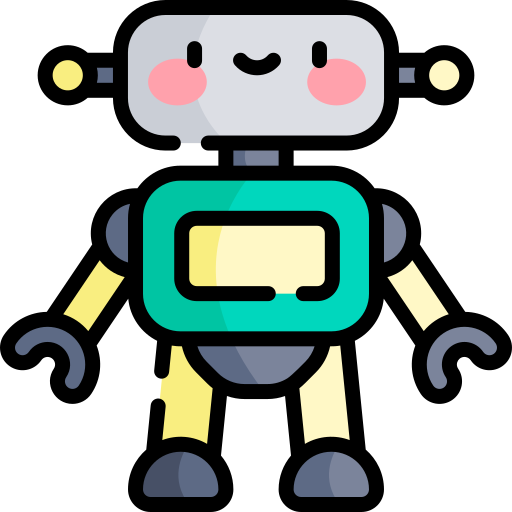 ロボット Kawaii Lineal color icon