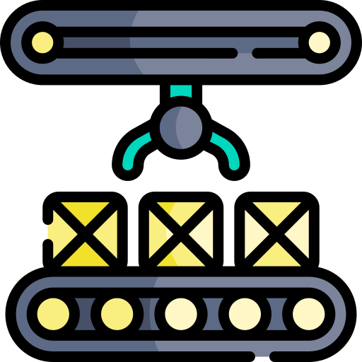 Conveyor belt Kawaii Lineal color icon