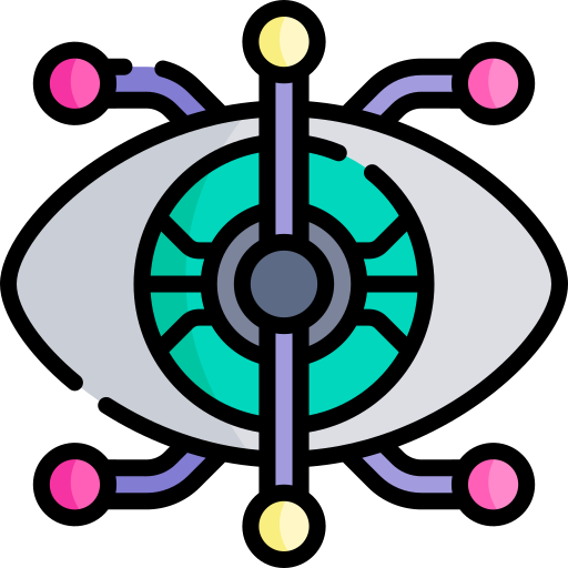 Bionic eye Kawaii Lineal color icon