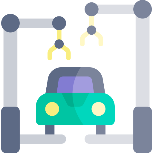 Car manufacturing Kawaii Flat icon