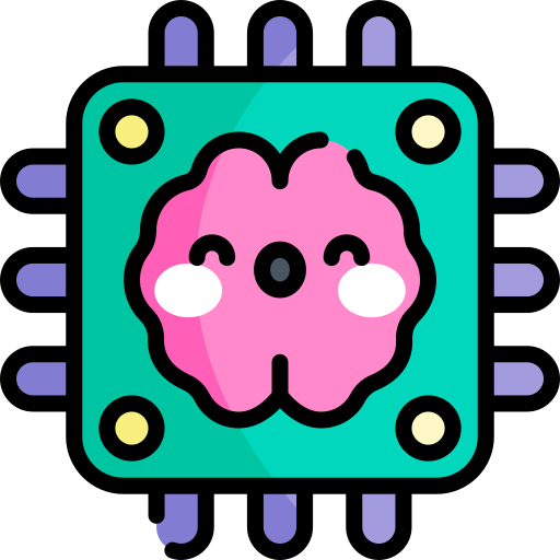 cpu Kawaii Lineal color icon