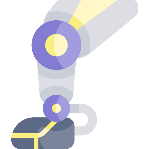 Robotic leg Kawaii Flat icon