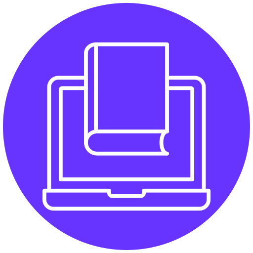 online bibliotheek Generic Flat icoon