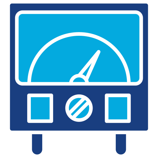 ampèremeter Generic Blue icoon
