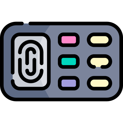 Finger scanner Kawaii Lineal color icon