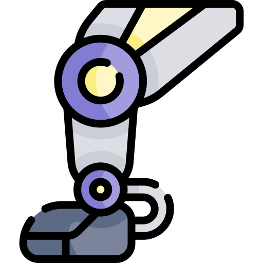 로봇 다리 Kawaii Lineal color icon