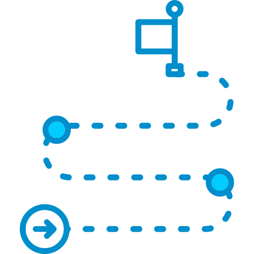 Roadmap Generic Blue icon